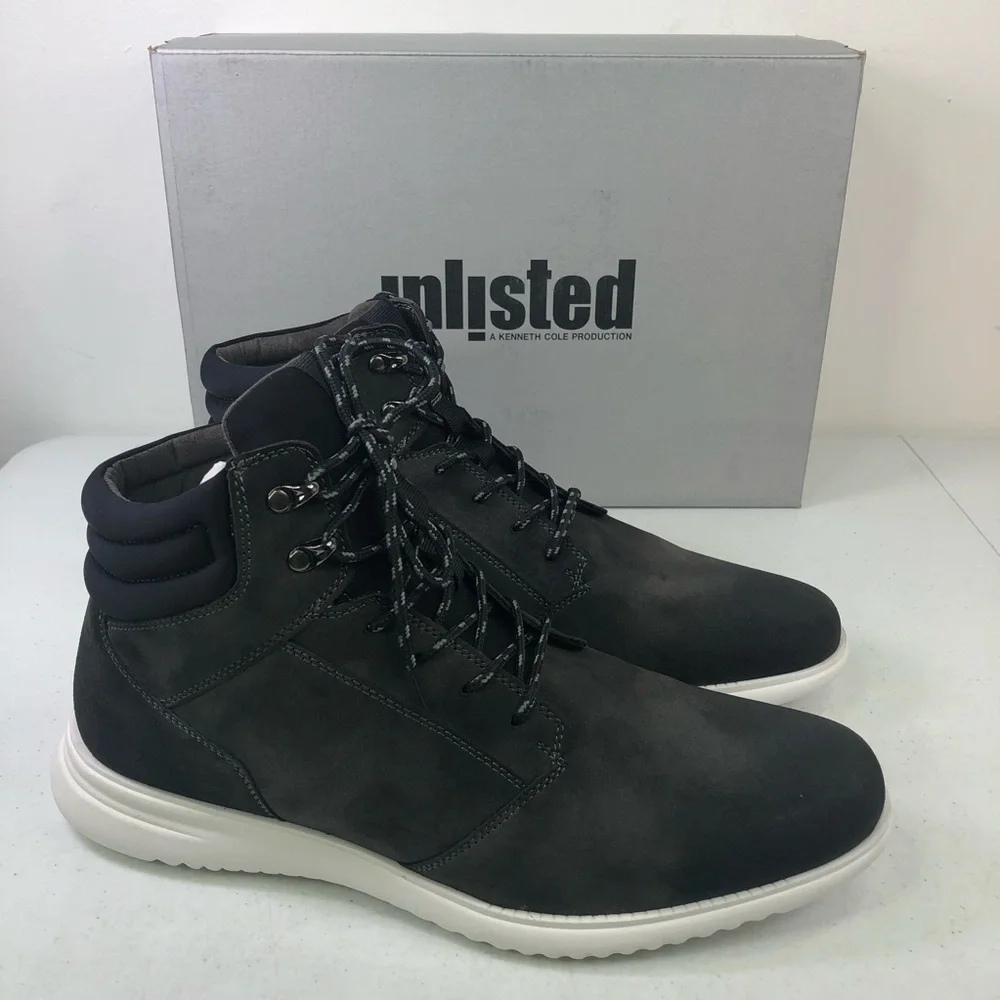Unlisted by Kenneth Cole Nio Dark Gray Boots